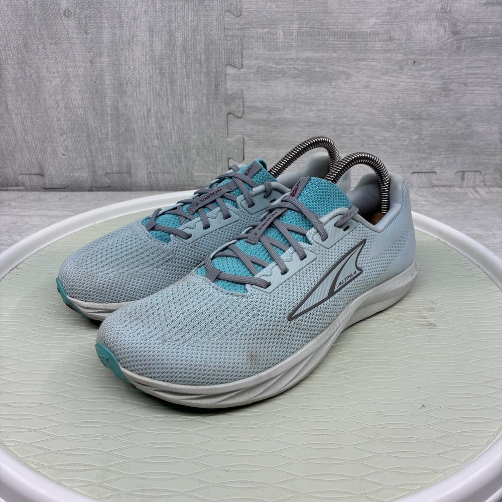 Altra Escalante 4 Running Shoes Women's 8 Blue Teal Knit Sneakers AL0A85NF233